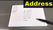 How To Write An Address On An Envelope Properly-Full Tutorial