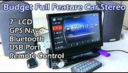 Budget Full Feature 7" LCD Touchscreen Car Stereo RM-CW0013G