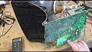 Mitsubishi CRT TV from hell Worst damage I have ever seen can it be fixed lets find out