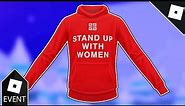 [EVENT/1 DAY ONLY] How to get the STAND UP WITH WOMEN HOODIE in GIVENCHY BEAUTY HOUSE | Roblox