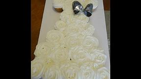 Wedding Gown Pull-Apart Cupcake Cake