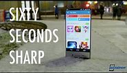 Sharp AQUOS Crystal Review (60-Second Edition) | Pocketnow