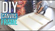 How to Make a Wood Frame and Stretch a Canvas Painting (DIY)
