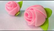 Cara Mudah Membuat Bros Mawar Dari Kain Flanel || How to make a felt rose brooch