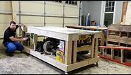Ultimate Rolling Storage Workbench with Built-In Table Saw and Router