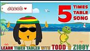 5 Times Table Song (Learning is Fun The Todd & Ziggy Way!)