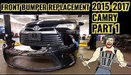 2015-2017 TOYOTA CAMRY FRONT BUMPER REPLACEMENT PART 1