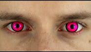 Bright Pink Colored Contact Lenses | Terror Eyes | Roly