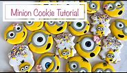 How to Make Minion Cookies | Sugar Cookie Decorating Tutorial | How to Pipe with Royal Icing