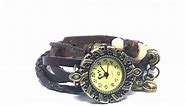 Owl Leather Bracelet Watch