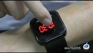 DX: MVP Series LED Red Backlight Touch Screen Wrist Watch