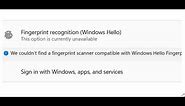 Windows 11: Fix Fingerprint Reader or Scanner Not Working After Upgrading to Windows 11