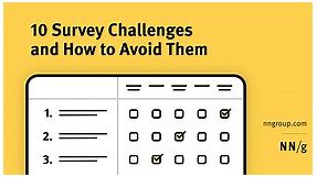 10 Survey Challenges and How to Avoid Them