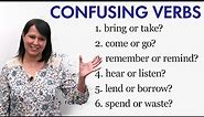 12 Confusing English Verbs