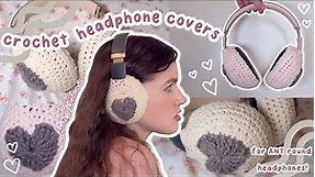 How to crochet covers for almost ANY round headphones! 🎧 🧶 (Beats Studio 3)