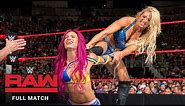 FULL MATCH - Charlotte Flair vs. Sasha Banks - Women's Title Match: Raw, July 25, 2016