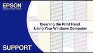 Epson EcoTank | Cleaning the Print Head via Windows