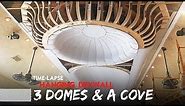 Time Lapse | Hanging & Taping Drywall | 3 Dome Ceilings & a Cove