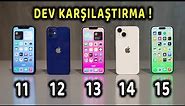 iPhone 15 | iPhone 14 | iPhone 13 | iPhone 12 | iPhone 11 | Karşılaştırma | Test