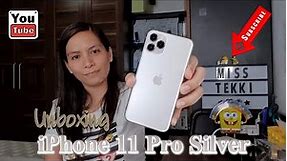 Unboxing iPhone 11 Pro Silver