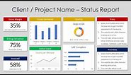 FREE Project Status Report Template Powerpoint slide design | Project Management | Agile