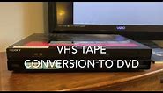 How to convert VHS video to DVD!