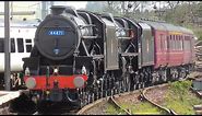TRIPLE STEAM LOCOS Including DOUBLE HEADED BLACK 5s And TANGMERE At Carlisle!! | 15/4/24.