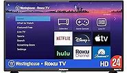 Westinghouse Roku TV - 24 Inch Smart TV, 720P LED HD TV with Wi-Fi Connectivity and Mobile App, Flat Screen TV Compatible with Apple Home Kit, Alexa and Google Assistant