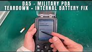 Military Grade PDA (industrial) DA5 - change internal memory backup battery (no charging fix)