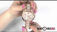 MK6066 Michael Kors Ladies Bradshaw Rose Gold Chronograph Watch