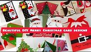 🎄🎅 DIY Christmas card designs at home|Merry Christmas paper craft ideas|Christmas cards making