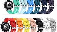 Replacement Band Compatible for Samsung Galaxy Watch 46mm/Gear S3 Frontier/Classic,12 Pack 22mm Watch Bands Soft Silicone Sport Watch Strap Wristband for Samsung Galaxy Watch 3 45mm for Women Men