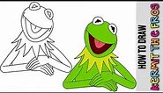 How To Draw Kermit The Frog 🐸 Cute Easy Drawings Tutorial For Beginners Step By Step 🐸 Kids