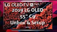 2019 LG OLED C9 4K 55" TV - Unboxing and Setup