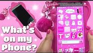 What's on my pink barbie phone