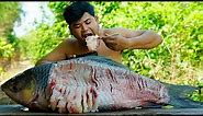 10.2KG Raw Fish Eating | Best Spicy Raw Fish Cooking Soup Eating For Food.