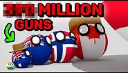 COUNTRIES SCALED BY GUN OWNERSHIP | Countryballs Animation