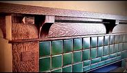 Arts and Crafts Fireplace Mantel, stain grade