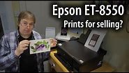 Selling prints, cards and artwork made with the Epson EcoTank ET8550. Is the printer good enough?