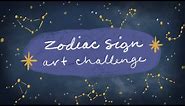 Zodiac Sign Art Challenge | Sea Lemon