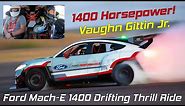 Ford Mustang Mach-E 1400 - Vaughn Gittin Jr Drifting Ride Along & Walkaround