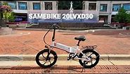 Unboxing and review folding electric bike Samebike 20lvxd30