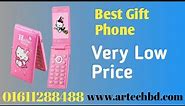 Hello Kitty D10 Folding Mobile Phone Pink | AR TECH BD | Bangla Unboxing Review | 2023