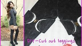 DIY- Cut Out Leggings