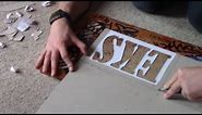 HOW TO MAKE A SIMPLE LETTER STENCIL