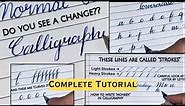 How to: Calligraphy with Fountain Pen - From Basics!!