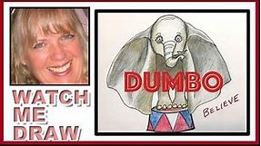 How to Draw Dumbo easy and cute dumbo | Drawing Dumbo | Dumbo Movie