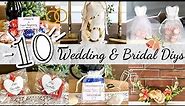 10 Dollar Tree Wedding Favor Ideas l Easy Bridal Shower Favors l Beautiful & Affordable Wedding DIYS
