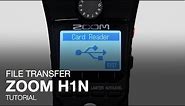 Zoom H1n: Transferring Files To Your Computer