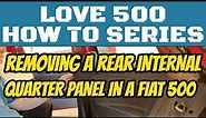 Fiat 500 Internal Rear Plastic Quarter Panel Removal - Crashed Fiat 500 Repair
